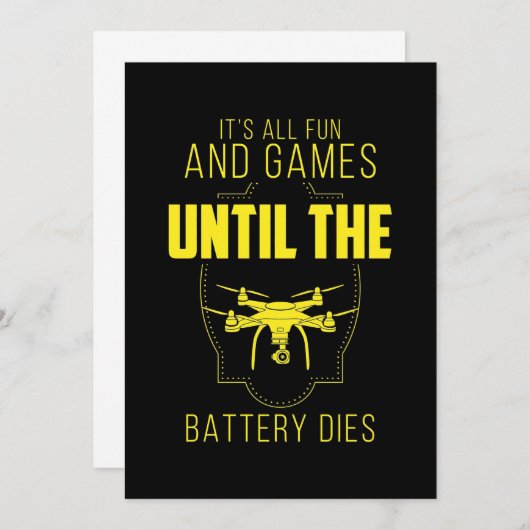 Vliegen met Drone Is Mijn Game Kaart (Voorkant / Achterkant)