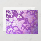 vliegen met een vlindermodel briefkaart (Voorkant / Achterkant)