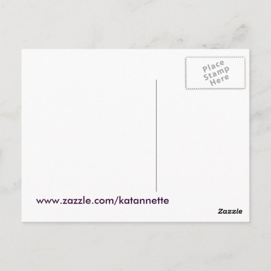 vliegen met een vlindermodel briefkaart (Achterkant)