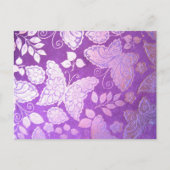 vliegen met een vlindermodel briefkaart (Voorkant)