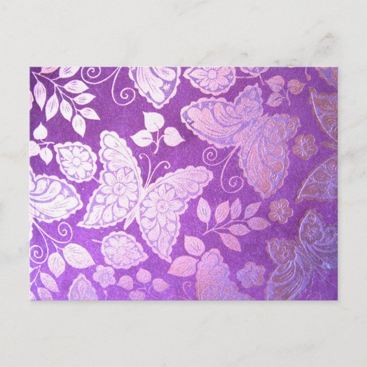 vliegen met een vlindermodel briefkaart (Voorkant)