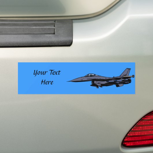 Vliegen met gevechtsvliegtuigen bumpersticker (Op auto)