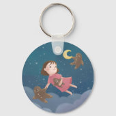 Vliegen met Gingerbread Cookies Dream Sleutelhanger (Achterkant)