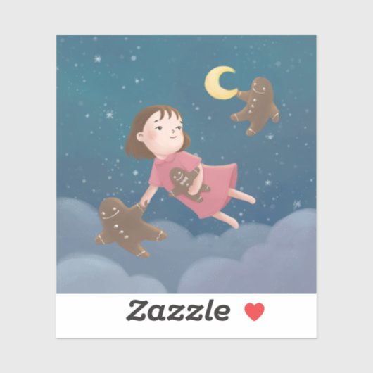 Vliegen met Gingerbread Cookies Dream Sticker (Vel)