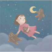 Vliegen met Gingerbread Cookies Dream Sticker (Voorkant)
