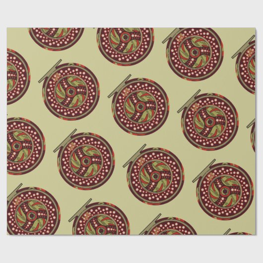 Vliegen met kerstmis cadeaupapier (Vlak)