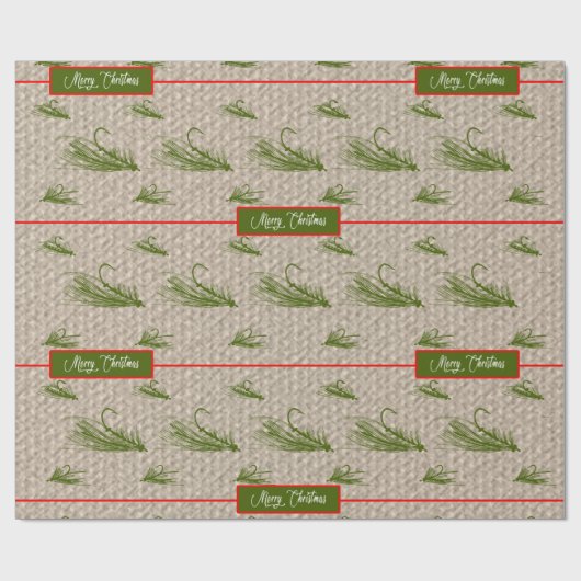 Vliegen met kerstmis cadeaupapier (Vlak)