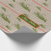 Vliegen met kerstmis cadeaupapier (Hoek)