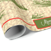 Vliegen met kerstmis cadeaupapier (Rol Hoek)