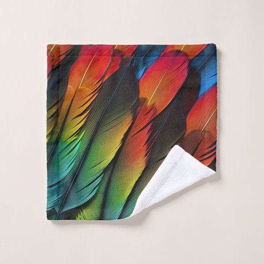 Vliegen met kleur bad handdoek (Wasdoekje)