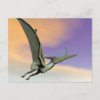 vliegen met Pteranodon dinosaur - 3D rendering