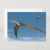 vliegen met Pteranodon dinosaurussen - 3D renderin Briefkaart (Voorkant / Achterkant)