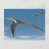 vliegen met Pteranodon dinosaurussen - 3D renderin Briefkaart (Voorkant)
