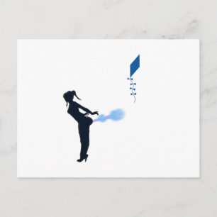 vliegen met xtreme kite briefkaart