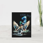 Vliegen naar 1 eend jagen 1e verjaardag partij 1 y kaart (Voorkant)