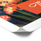 Vliegen naar Bermuda Vintage Poster (Hoek)