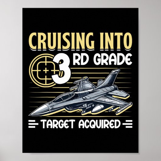 Vliegen naar de 3e klas Jet Fighter Eerste dag ter Poster (Voorkant)