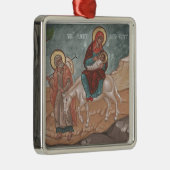 Vliegen naar de kerstversiering van Egypte Metalen Ornament (Rechts)