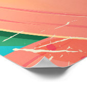 Vliegen naar de klassieke Barbados-reisposter Poster (Hoek)