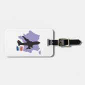 Vliegen naar Frankrijk Bagagelabel (Voorkant horizontaal)