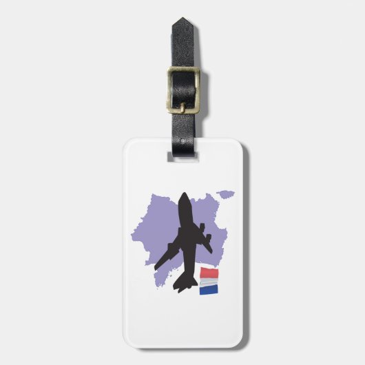 Vliegen naar Frankrijk Bagagelabel (Voorkant verticaal)