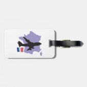 Vliegen naar Frankrijk Bagagelabel (Achterkant horizontaal)