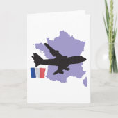 Vliegen naar Frankrijk Kaart (Voorkant)