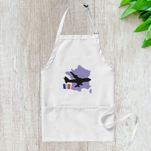 Vliegen naar Frankrijk Standaard Schort