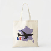Vliegen naar Frankrijk Tote Bag (Voorkant)