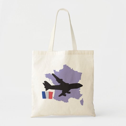 Vliegen naar Frankrijk Tote Bag (Voorkant)
