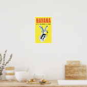 Vliegen naar Havana poster van het klassieke Cubaa (Keuken)