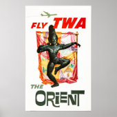 Vliegen naar het ORIËNTERE Zuid-Oost-Aziatische Vi Poster (Voorkant)