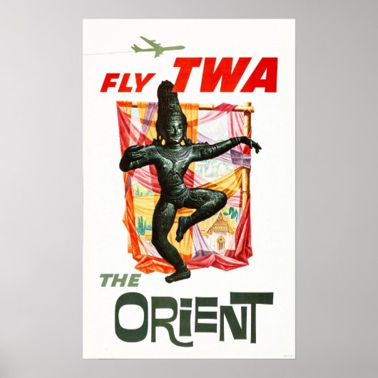 Vliegen naar het ORIËNTERE Zuid-Oost-Aziatische Vi Poster (Voorkant)