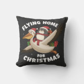 Vliegen naar huis voor Kerstmis Kussen (Voorkant)