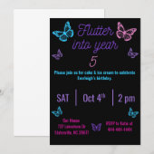 vliegen naar jaar 5 kaart (Voorkant / Achterkant)