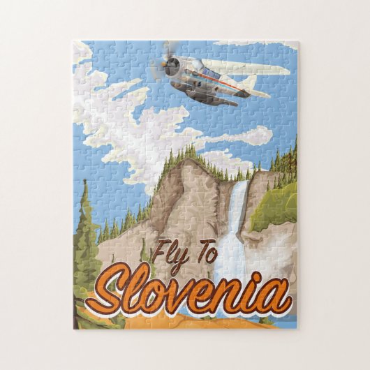 Vliegen naar Slovenië Legpuzzel (Verticaal)