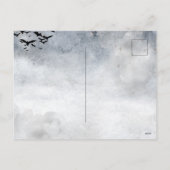 Vliegen om je een fijne Halloween te wensen Feestdagenkaart (Achterkant)