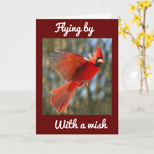 ** VLIEGEN OM TE ZEGGEN ** VERJAARDAG * BESTE OP O KAART (Gele Bloem)