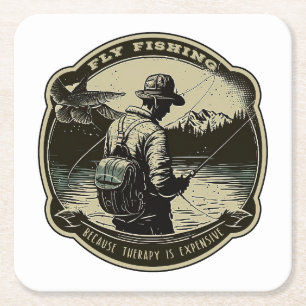 Vliegen - omdat de behandeling duur is kartonnen onderzetters