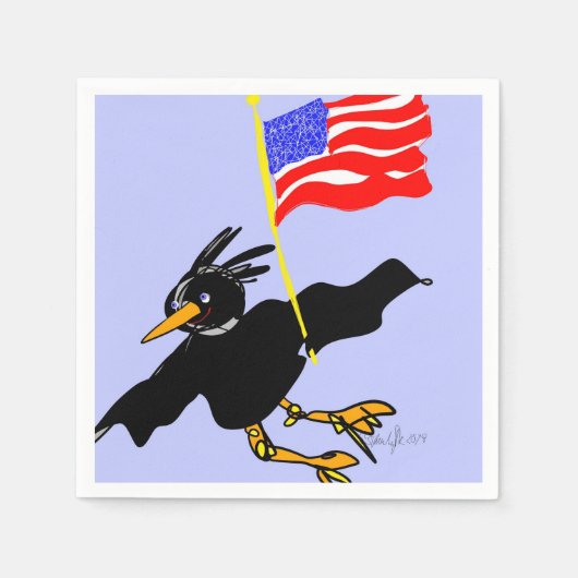 VLIEGEN ONZE VLAG cocktail servetten (Voorkant)