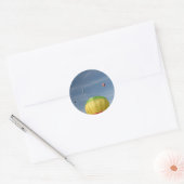 Vliegen op de top van de wereld! xlta ronde sticker (Envelop)