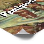 Vliegen op de Vintage van de Pemigewassvier Poster (Hoek)