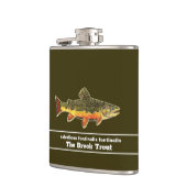 Vliegen op een brookie - Brook forel Heupfles (Links)