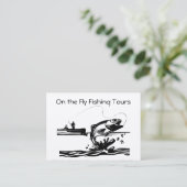 Vliegen op het meer Guiding Service Biz Visitekaartje (Staand voorkant)