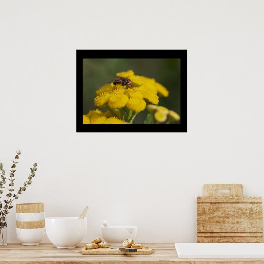 Vliegen op ventilator poster (Keuken)