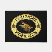 Vliegen op zalm deurmat (Voorkant)