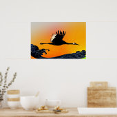 Vliegen over oceanen poster (Keuken)