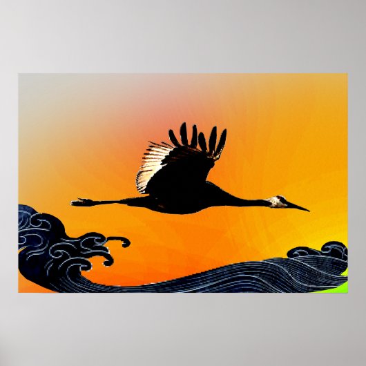 Vliegen over oceanen poster (Voorkant)