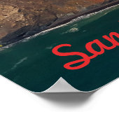 Vliegen over San Francisco Golden Gate Bridge Poster (Hoek)