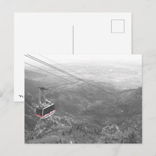 "Vliegen over Sandia" Briefkaart (Voorkant / Achterkant)